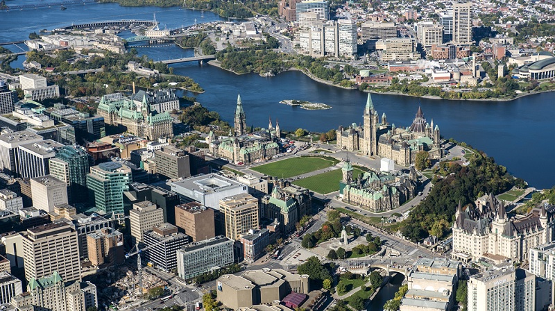 Cidade de Ottawa no Canadá