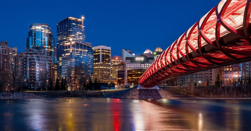 Cidade de Calgary no Canadá
