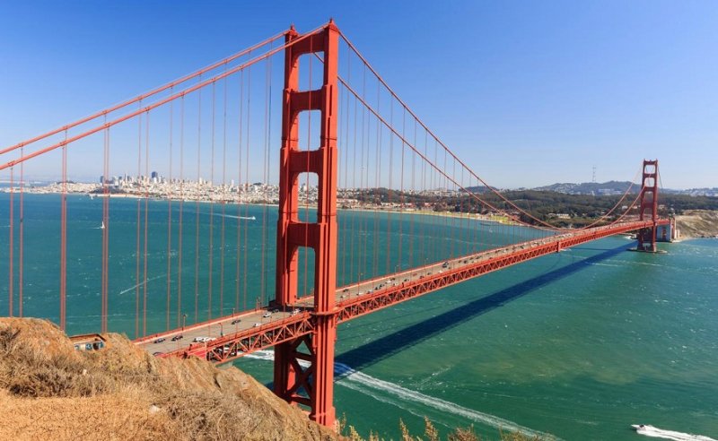 Famosa ponte de San Francisco